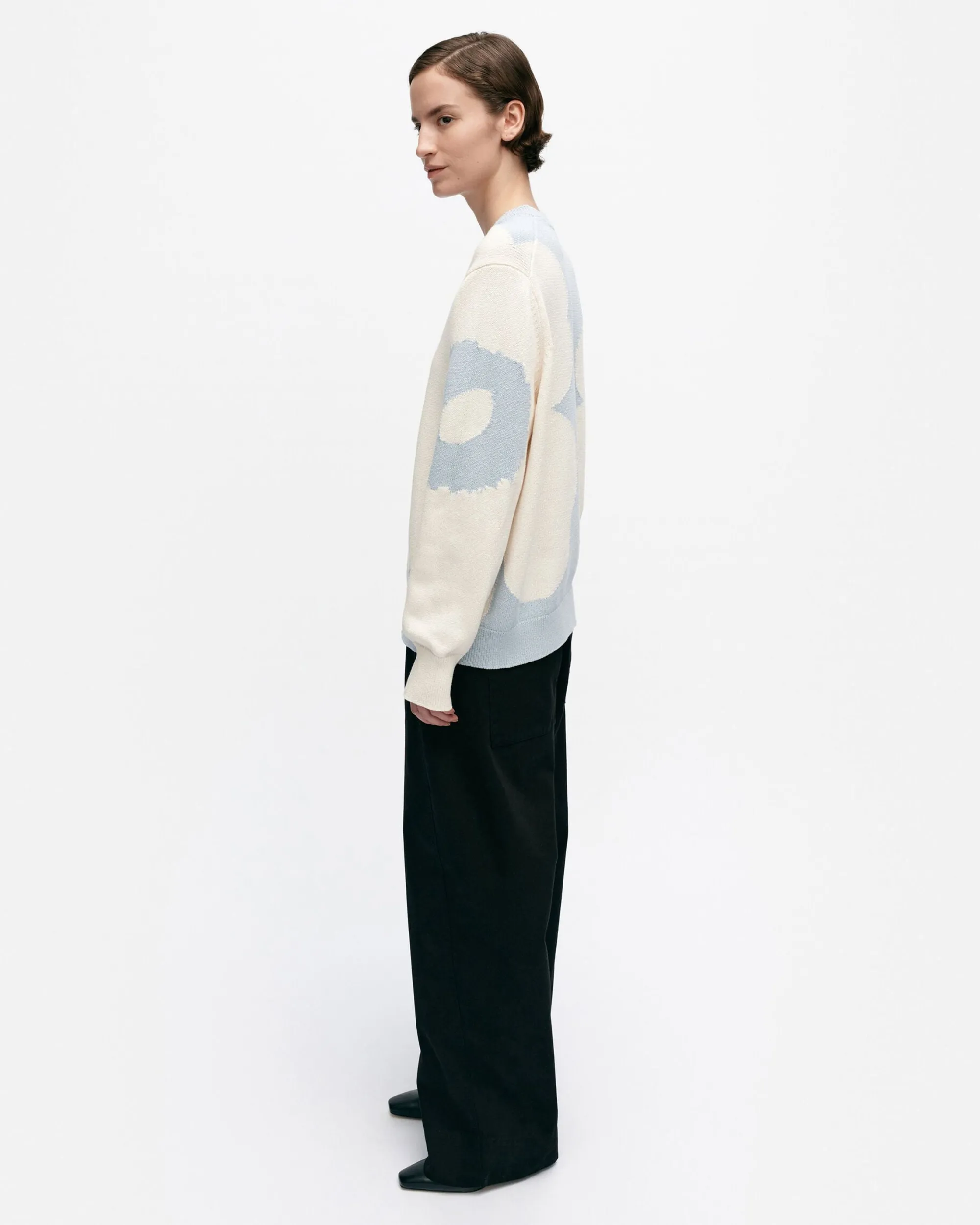 Marimekko Unisex>Arkki Heijastus Unikko Puuvillaneulepusero