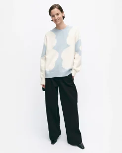 Marimekko Paidat Ja Tunikat>Arkki Heijastus Unikko Puuvillaneulepusero