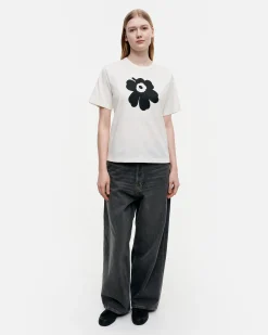 Marimekko Paidat Ja Tunikat>Erna Relaxed Unikko Placement T-Paita