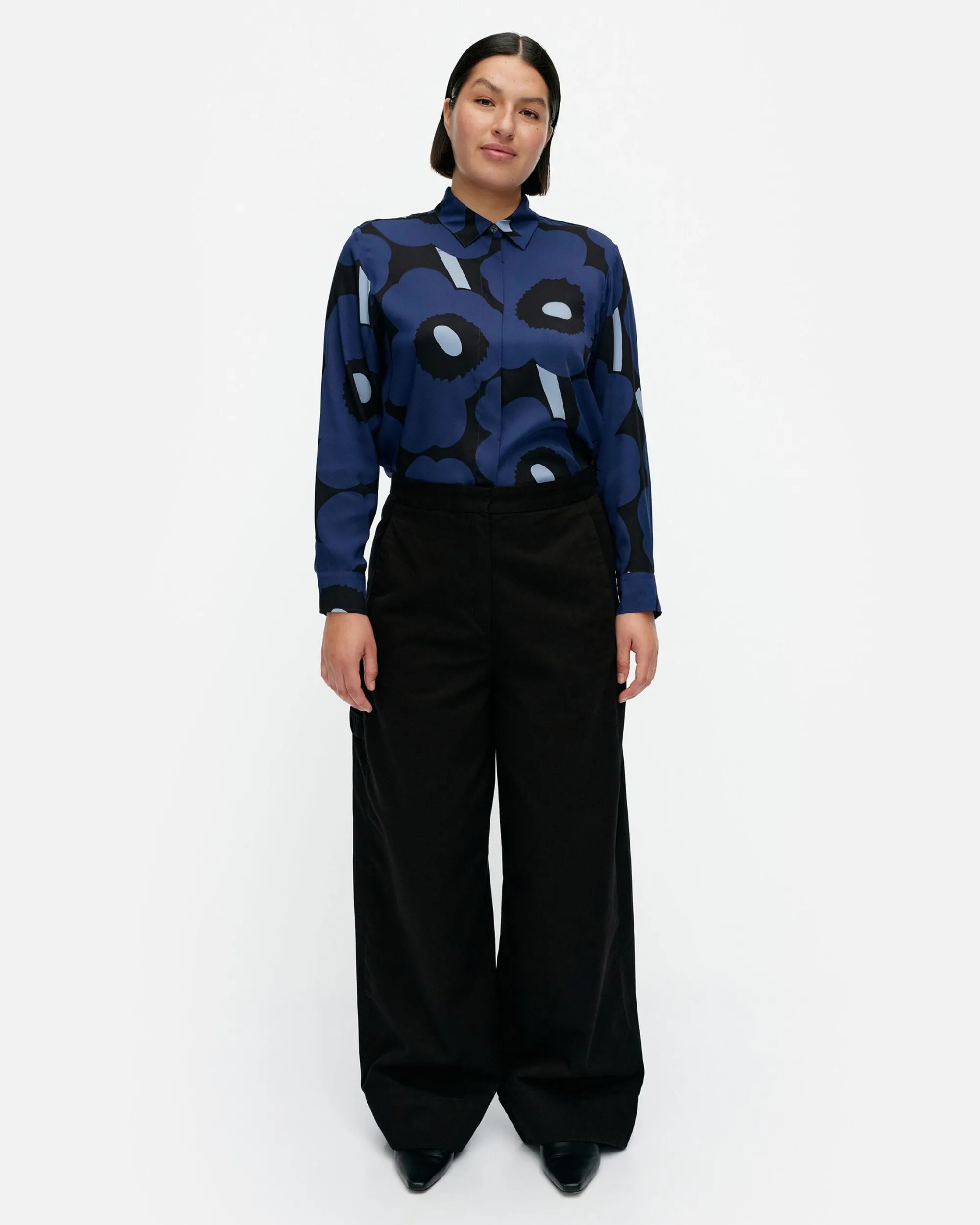 Marimekko Housut>Funktio Solid Puuvillahousut