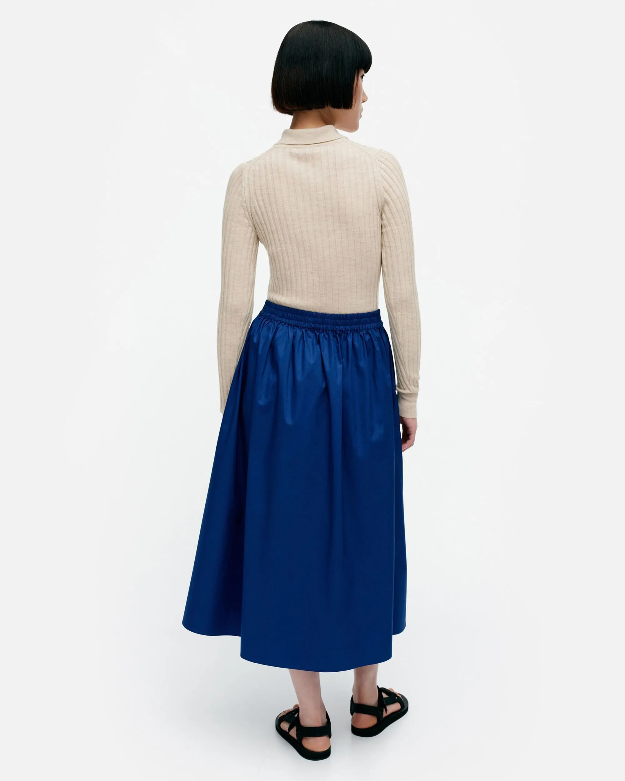 Marimekko Hameet>Garrel Solid Puuvillapopliinihame