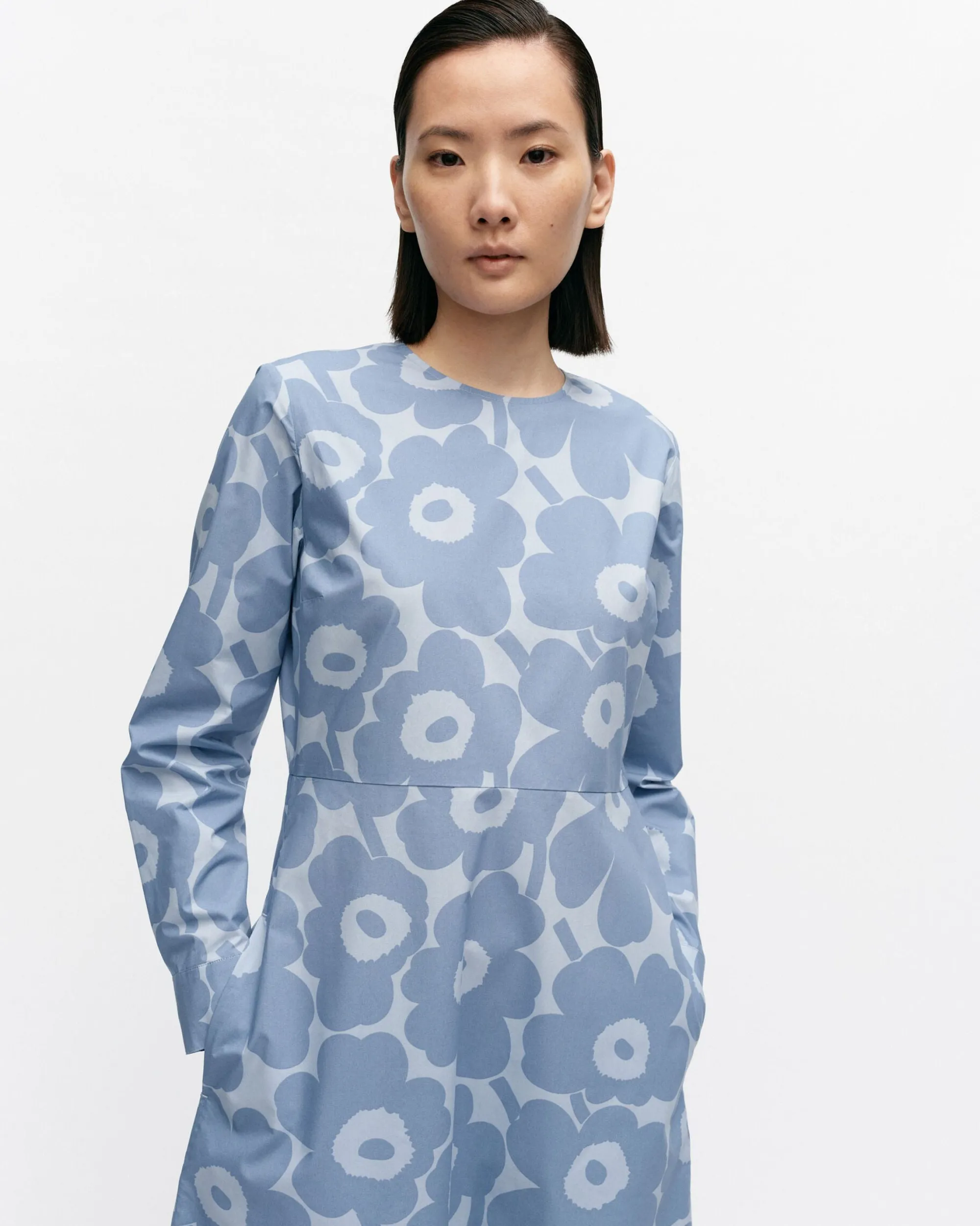 Marimekko Mekot>Katse Unikko Puuvillapopliinimekko