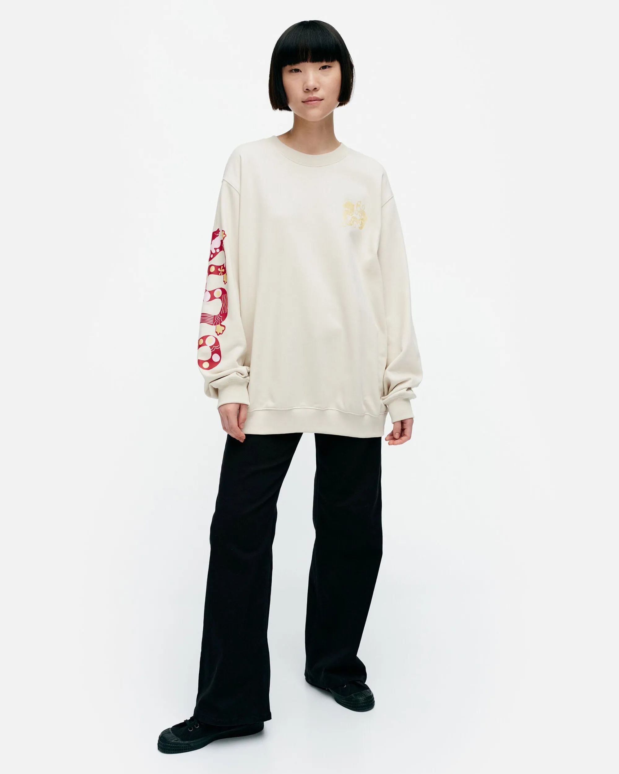Marimekko Unisex>Kioski Loisto Jalo Placement Collegepaita