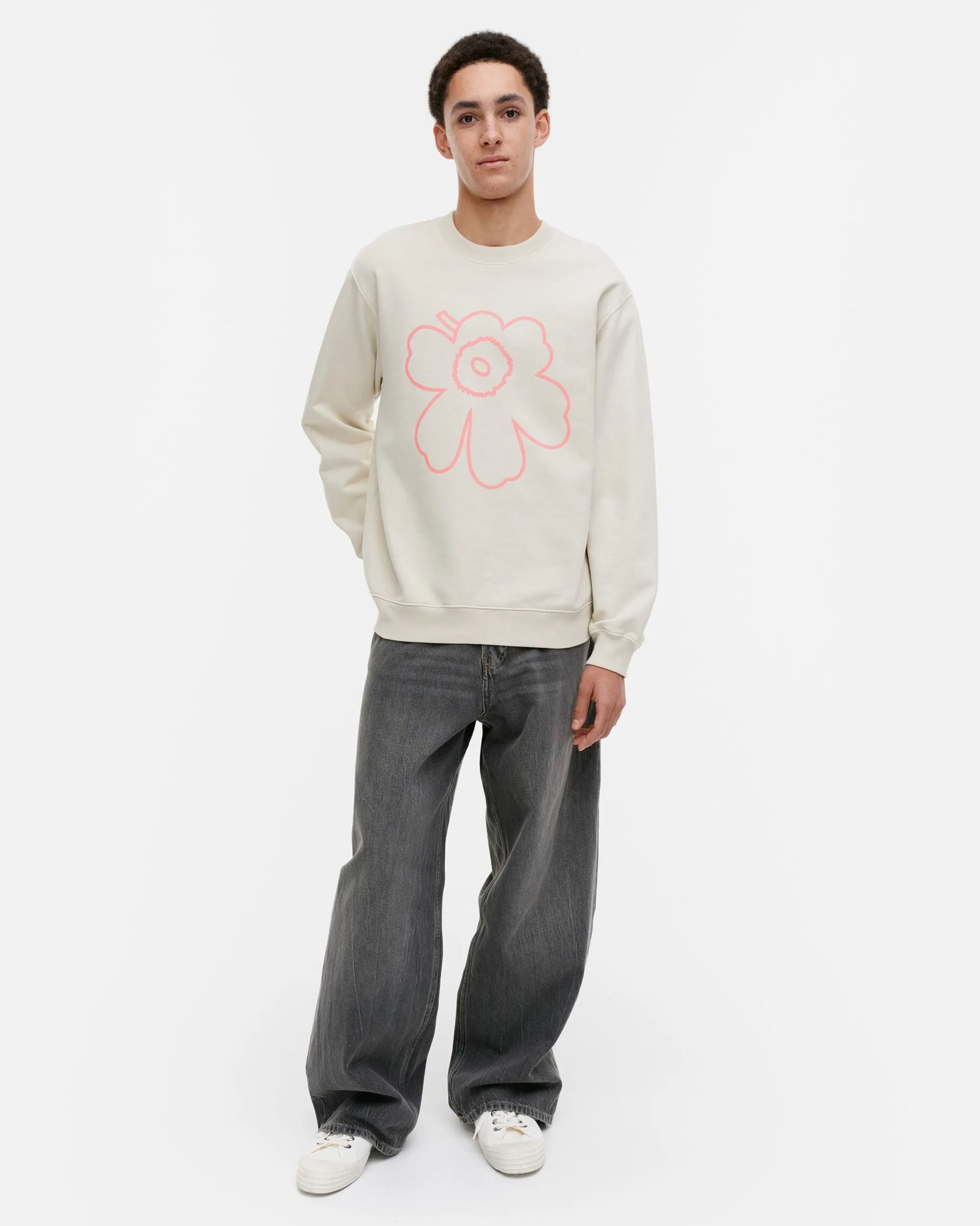Marimekko Paidat Ja Tunikat>Kioski Loisto Piirto Unikko Placement Collegepaita
