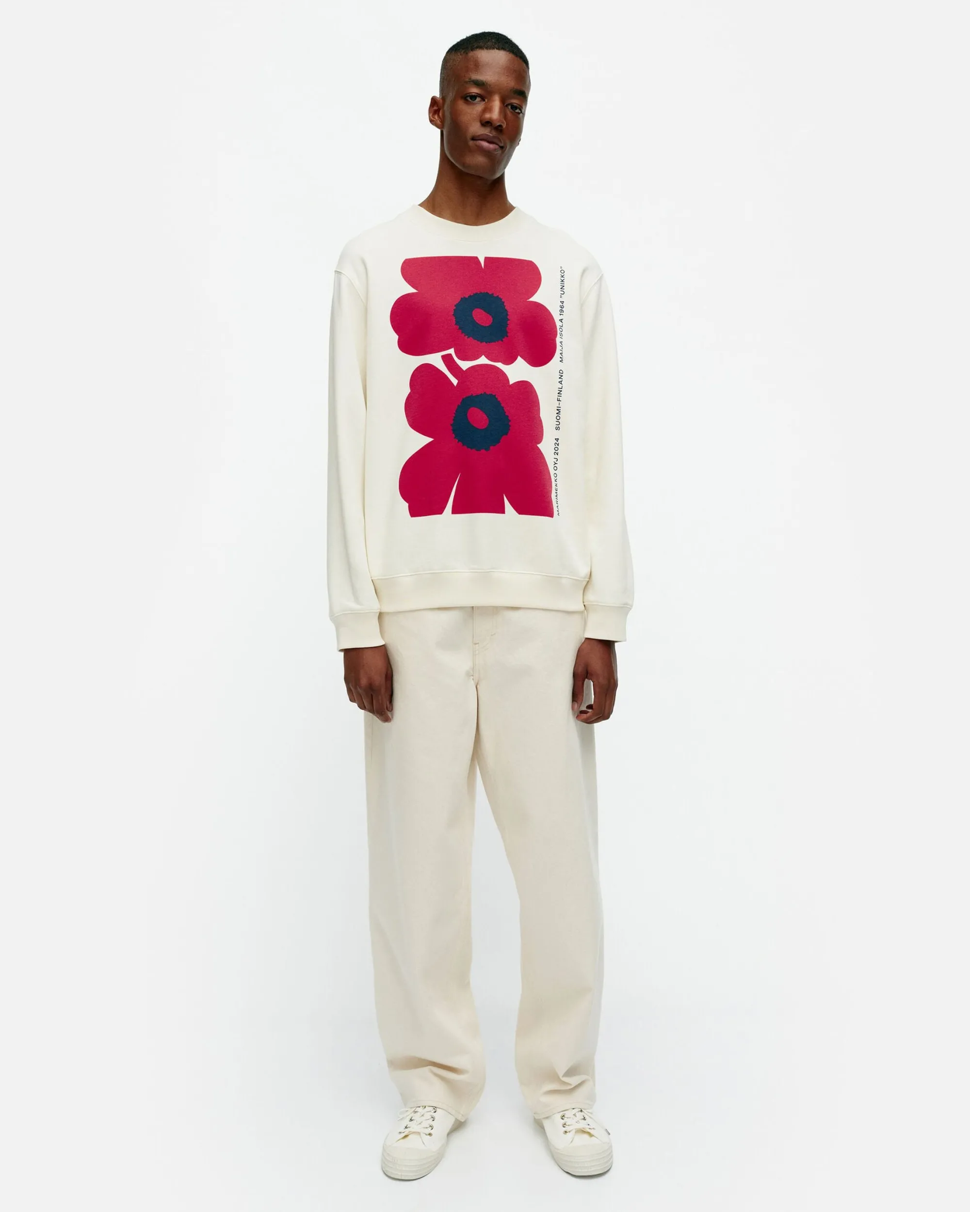 Marimekko Unisex>Kioski Loisto Unikko Placement Collegepaita
