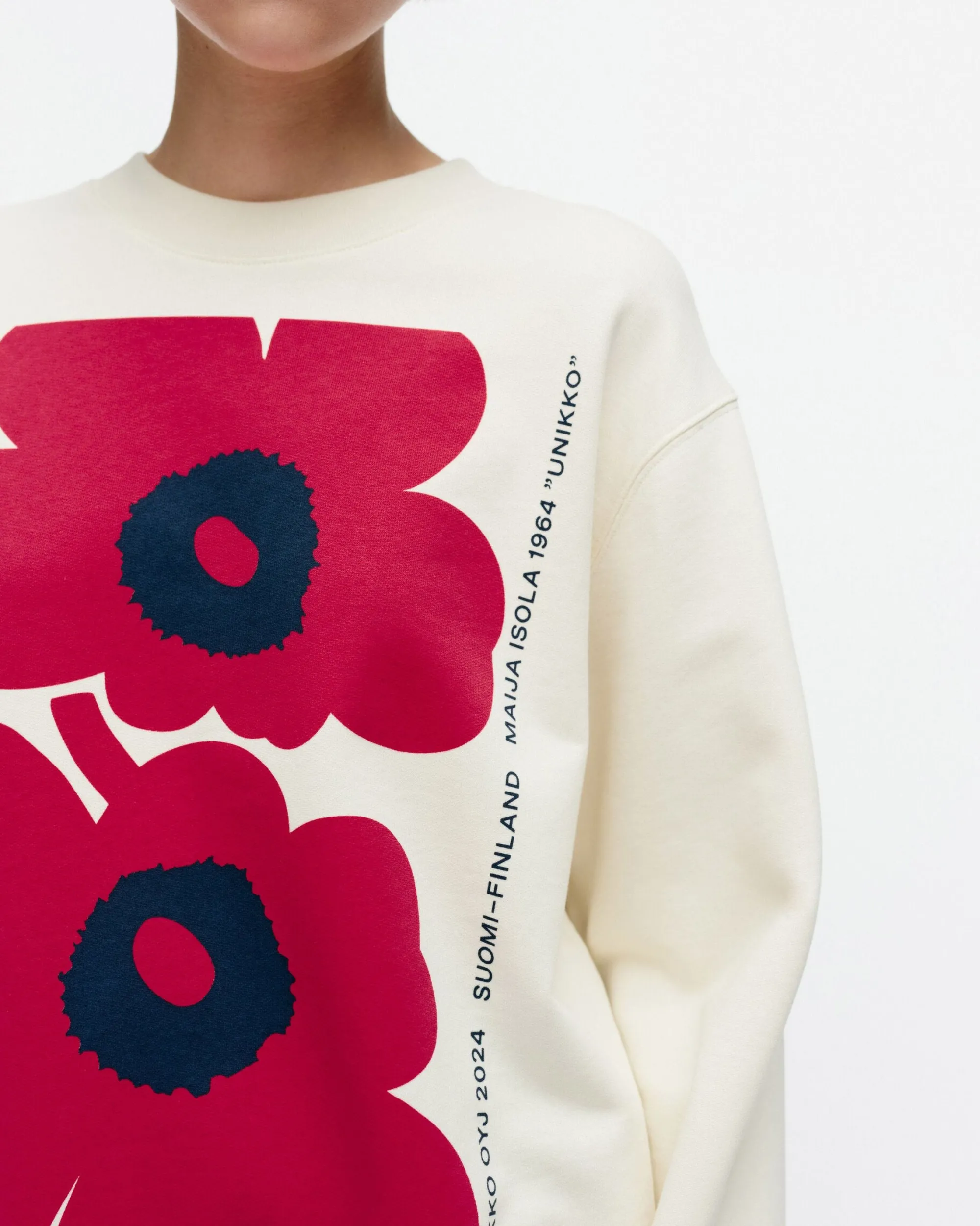 Marimekko Unisex>Kioski Loisto Unikko Placement Collegepaita