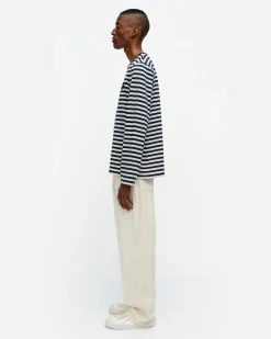 Marimekko Paidat Ja Tunikat>Kioski Tasaraita Men Longsleeve Trikoopaita