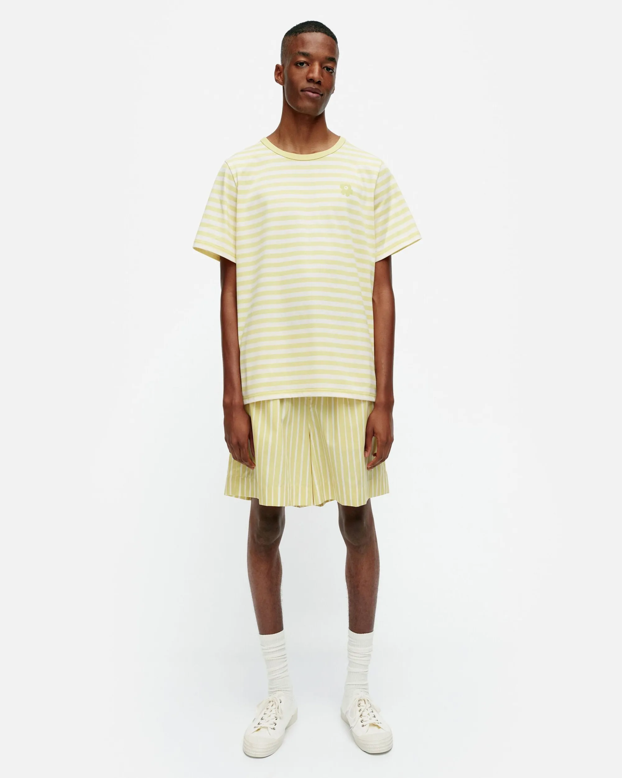Marimekko Unisex>Kioski Tasaraita Men Shortsleeve T-Paita
