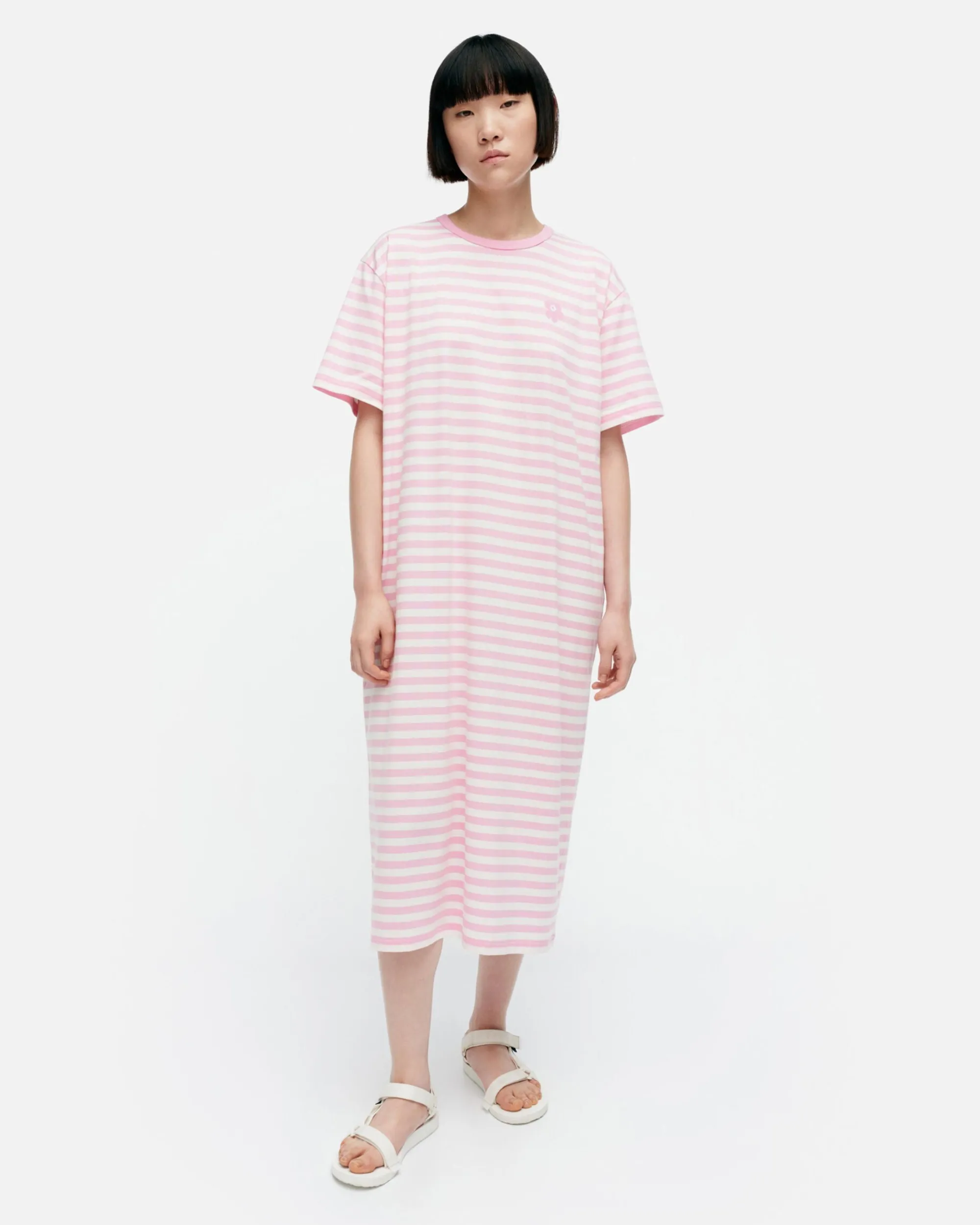 Marimekko Mekot>Kioski Tasaraita Oversized Trikoomekko