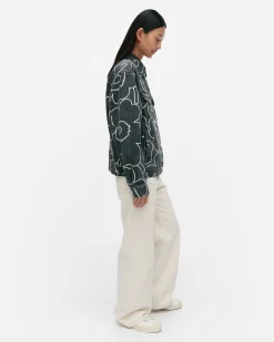 Marimekko Unisex>Kioski Ystu00E4Vyys Pieni Piirto Unikko 2 Farkkutakki