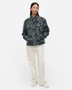 Marimekko Takit Ja Jakut>Kioski Ystu00E4Vyys Pieni Piirto Unikko 2 Farkkutakki