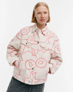Marimekko Unisex>Kioski Ystu00E4Vyys Pieni Piirto Unikko 2 Farkkutakki