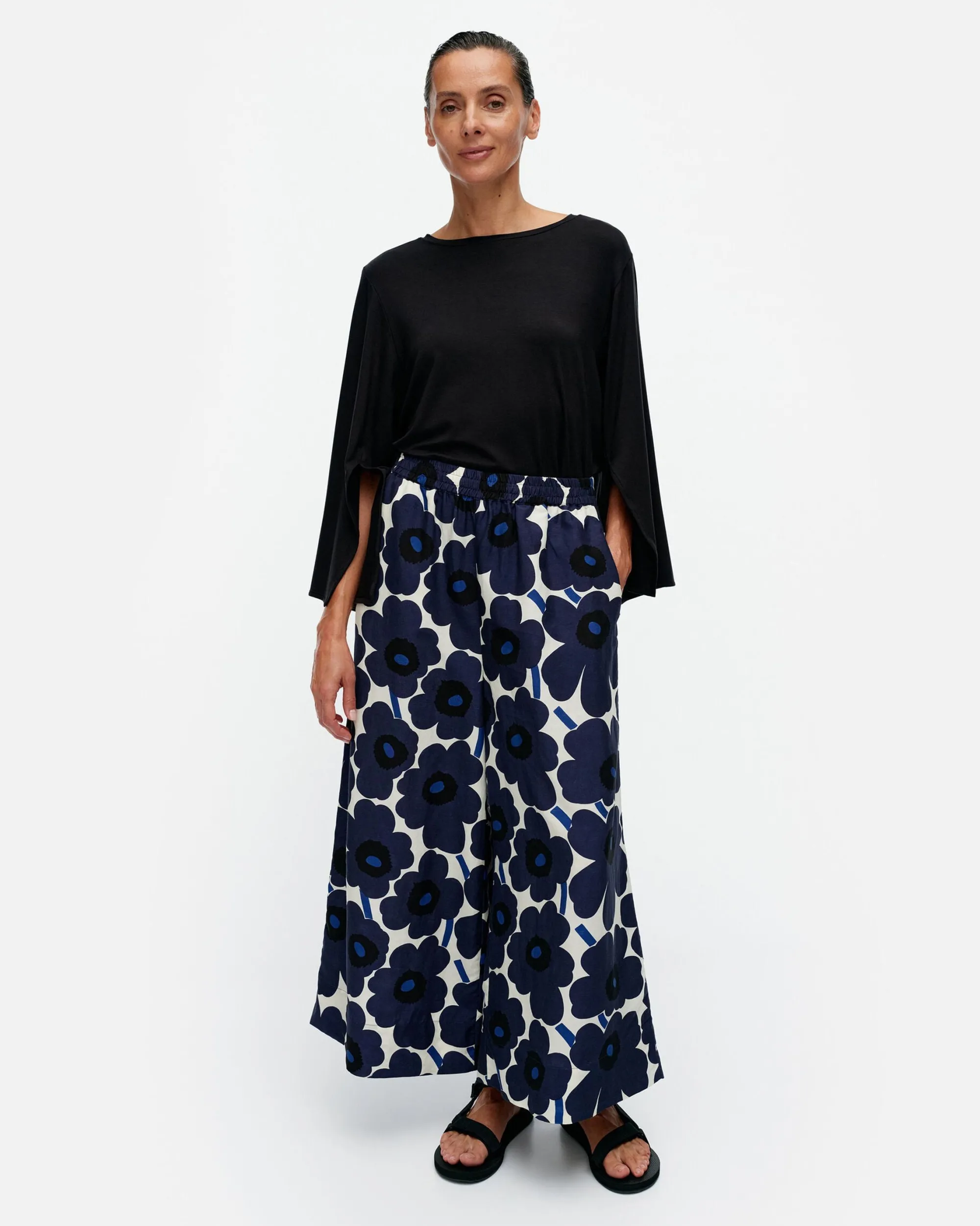 Marimekko Housut>Kuvio Unikko Kuprosekoitehousut