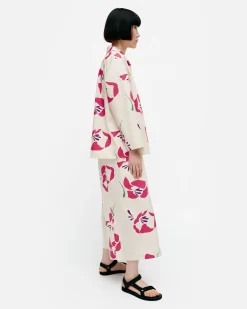 Marimekko Paidat Ja Tunikat>Mikea Helakka Puuvillapopliinipaita
