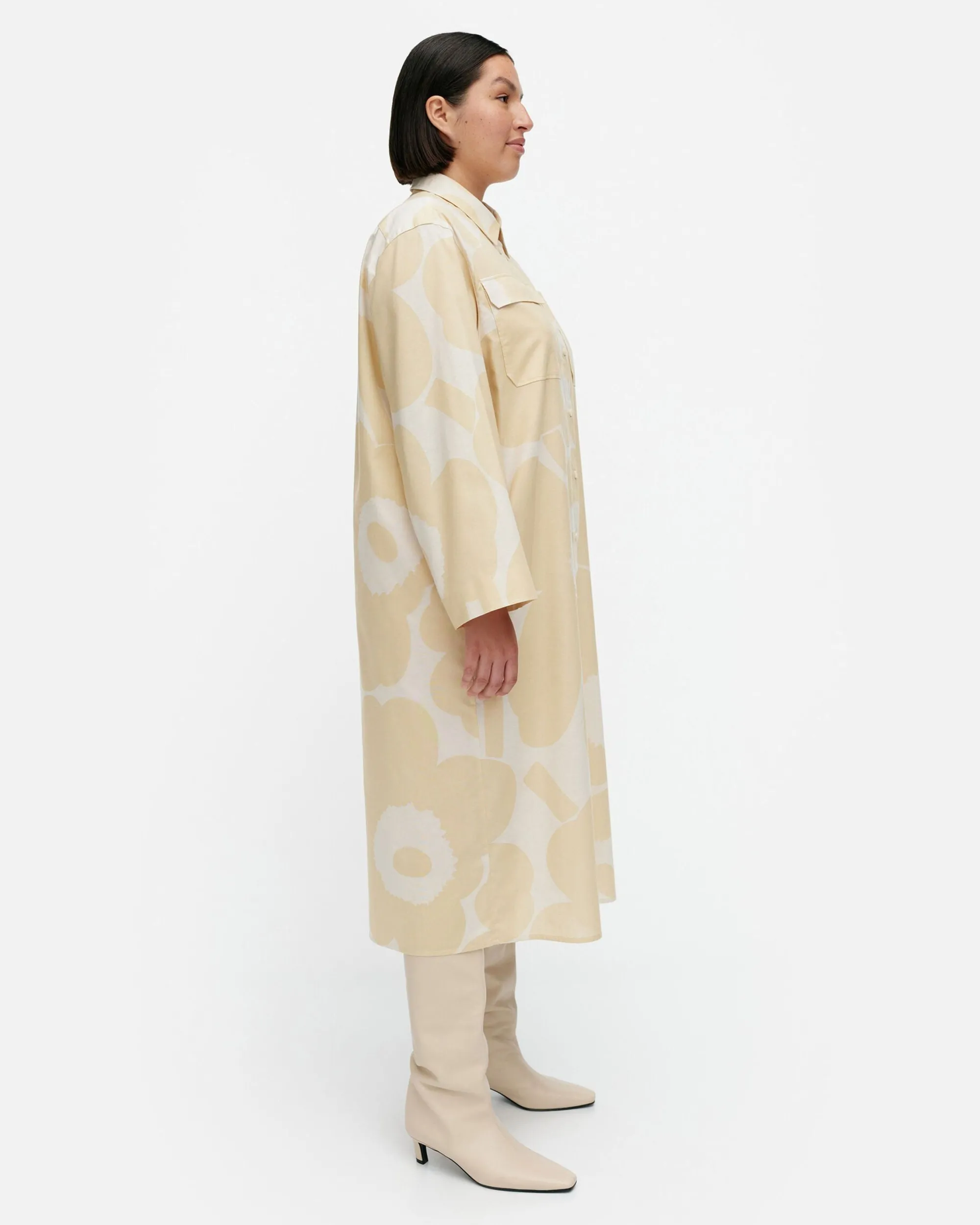 Marimekko Mekot>Monokromi Unikko Puuvillamekko