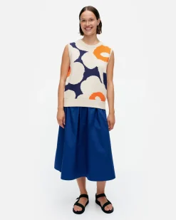 Marimekko Neuleet>Pioneeri Unikko Puuvillaneuleliivi