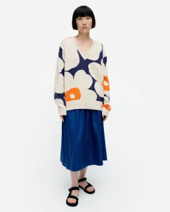 Marimekko Paidat Ja Tunikat>Pu00E4Ivu00E4 Unikko Puuvillaneulepusero