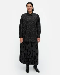 Marimekko Paidat Ja Tunikat>Ruoste Mini Unikko Puuvillapopliinipaita