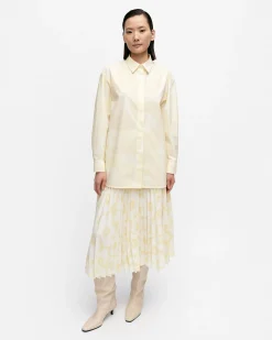 Marimekko Paidat Ja Tunikat>Ruoste Unikko Puuvillapopliinipaita