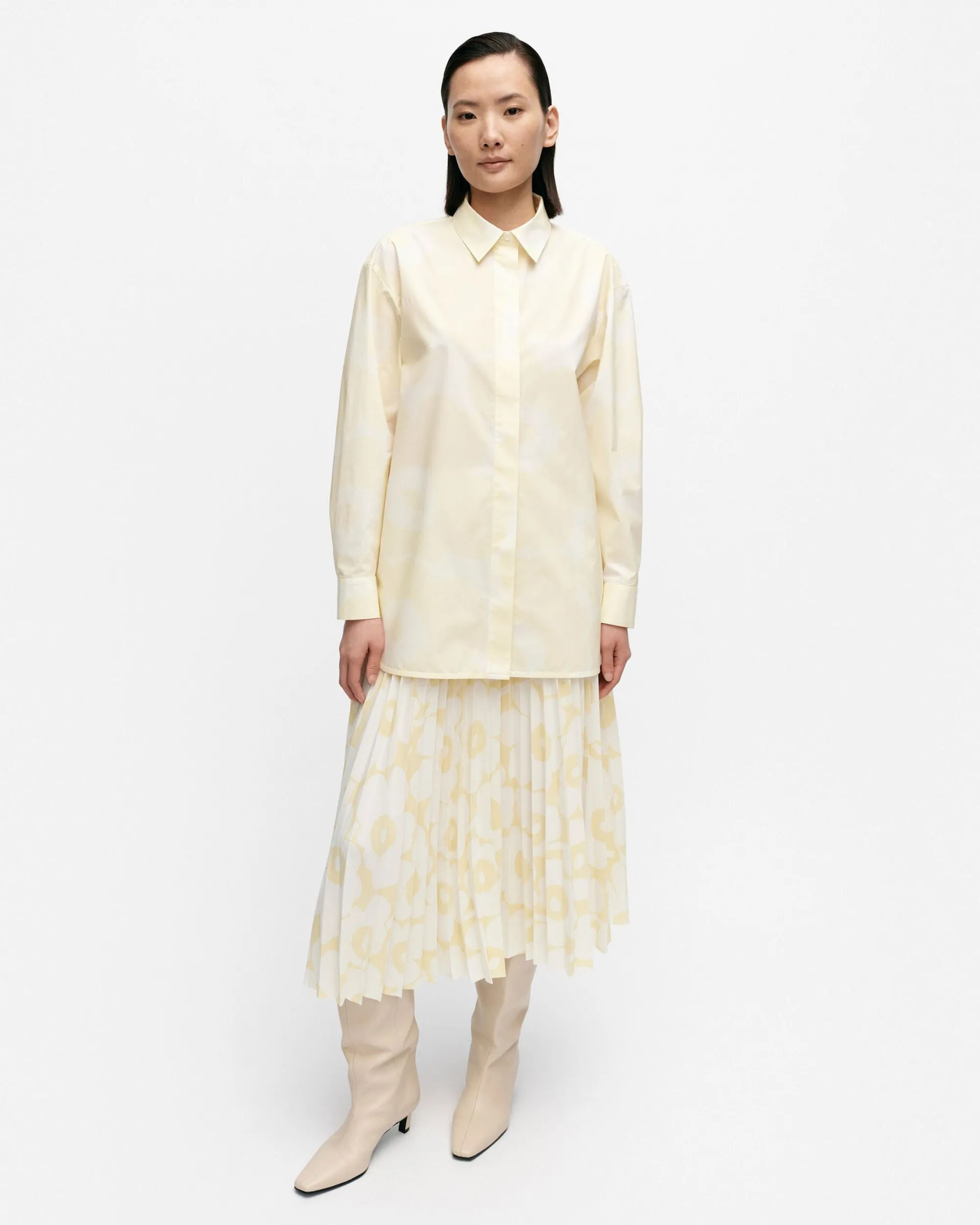Marimekko Paidat Ja Tunikat>Ruoste Unikko Puuvillapopliinipaita