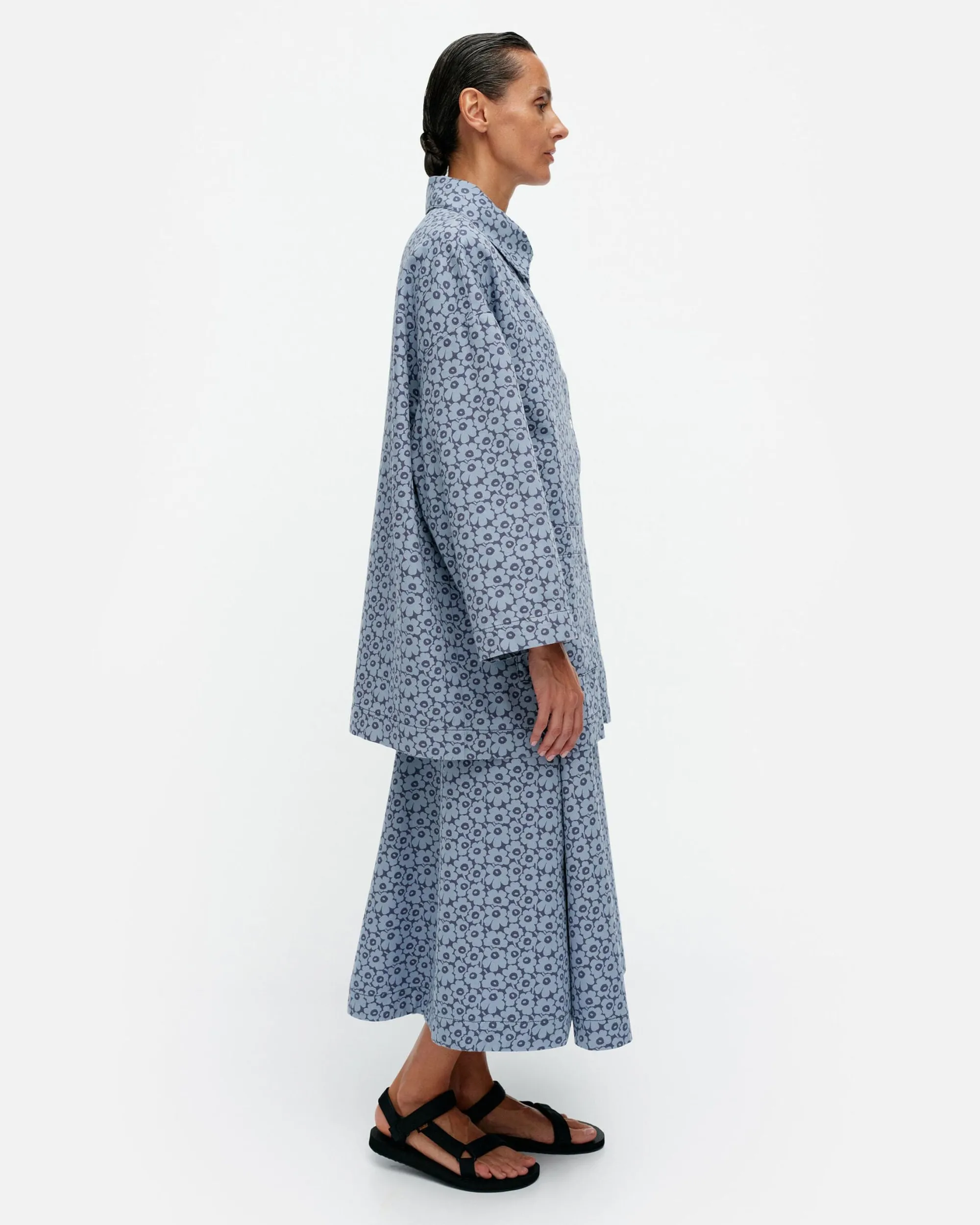 Marimekko Takit Ja Jakut>Sumu Unikko Puuvillapaitatakki
