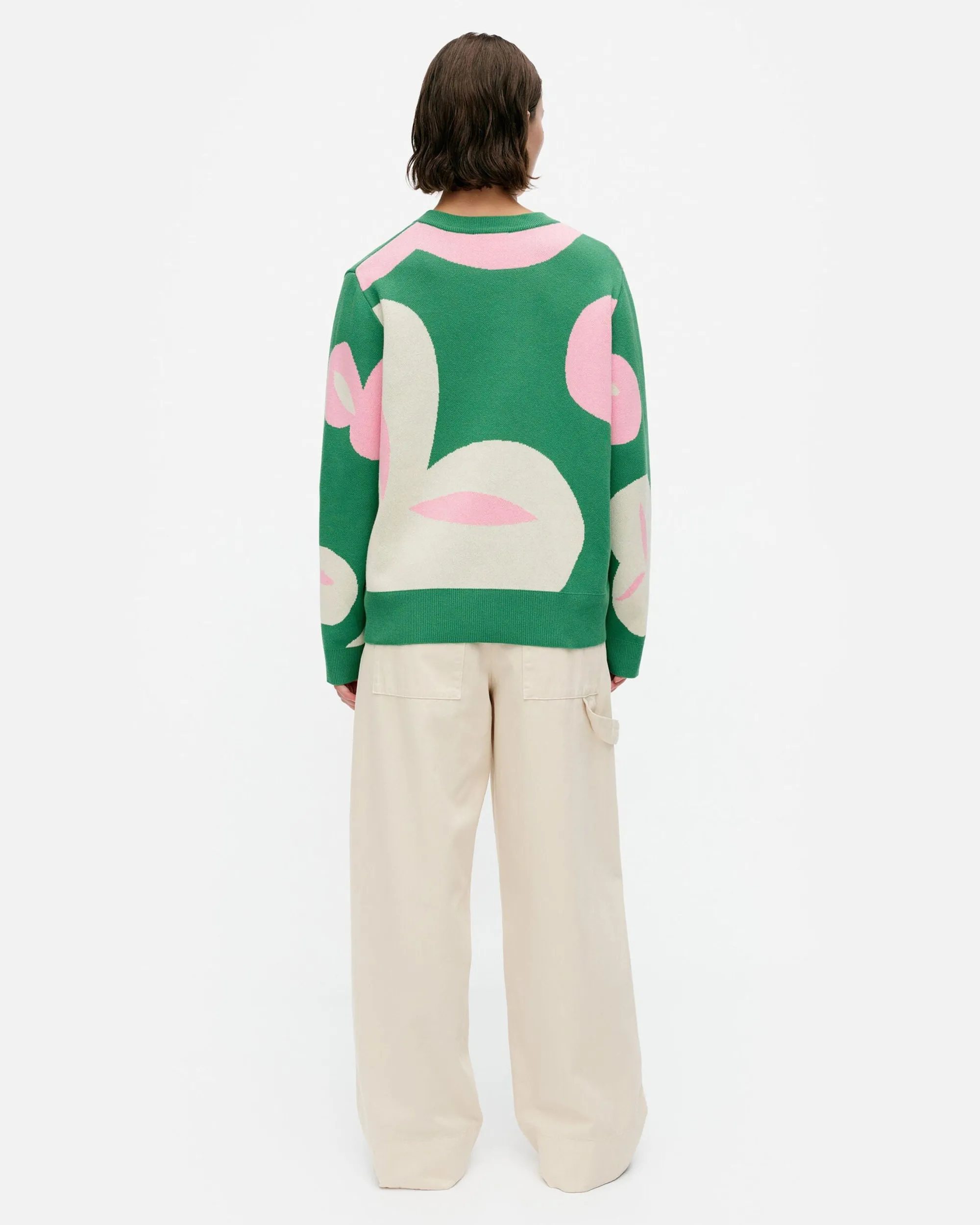Marimekko Unisex>Viuhko Poiminto Puuvillaneulepusero