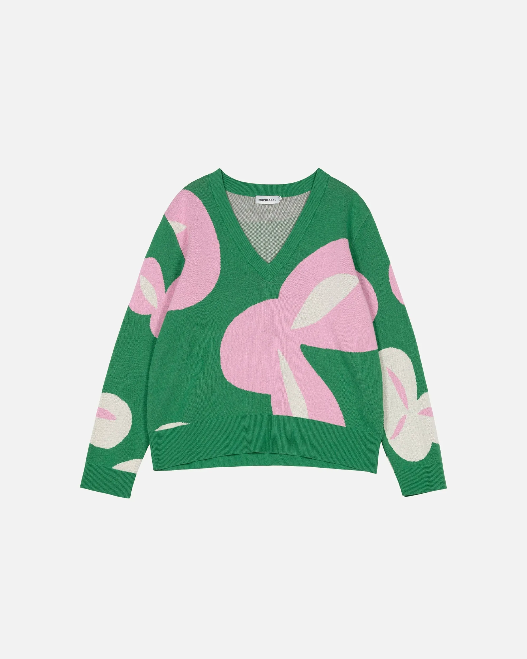 Marimekko Unisex>Viuhko Poiminto Puuvillaneulepusero
